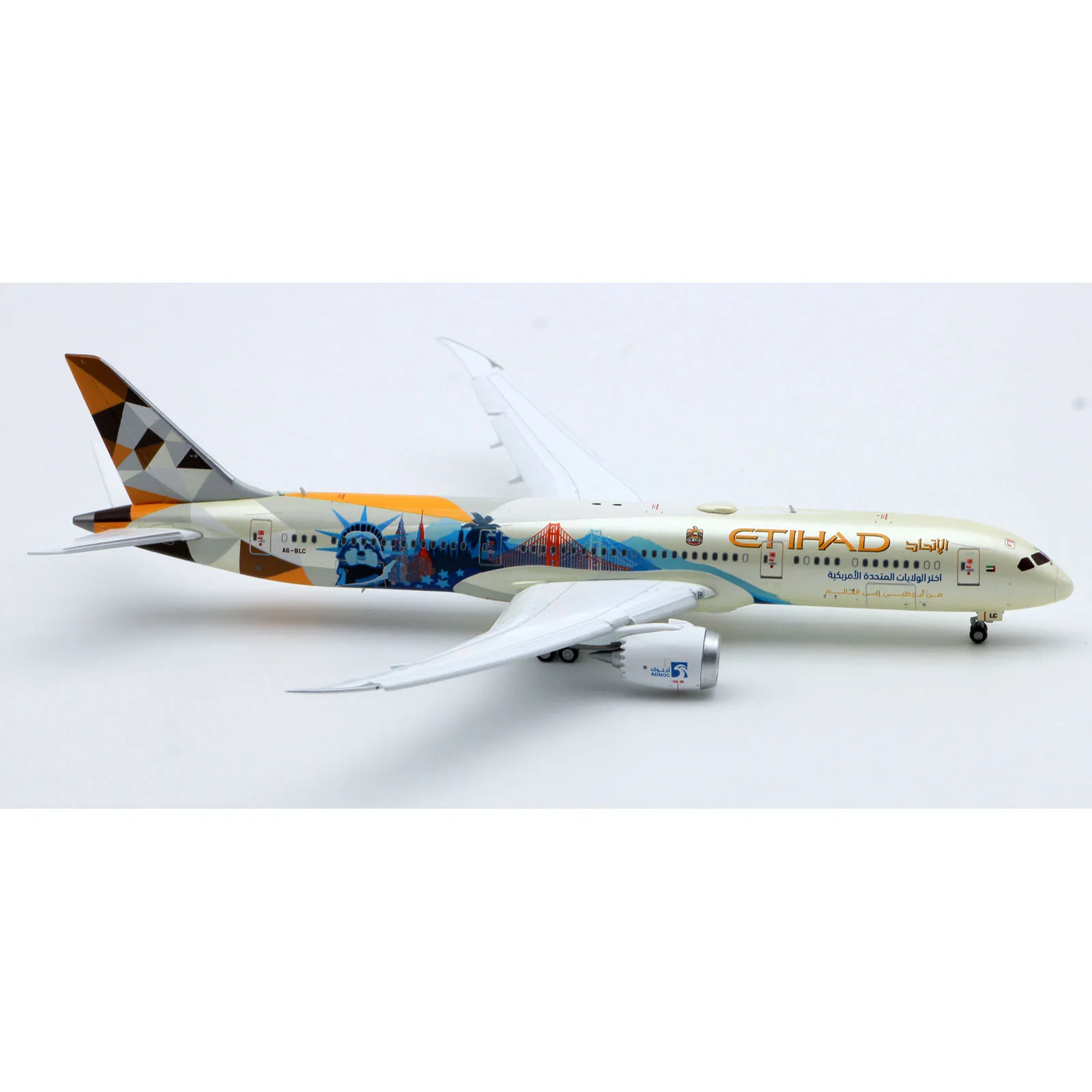 Коллекционный самолёт из сплава XX4250A подарок JC Крылья 1:400 Etihad дыхательные пути