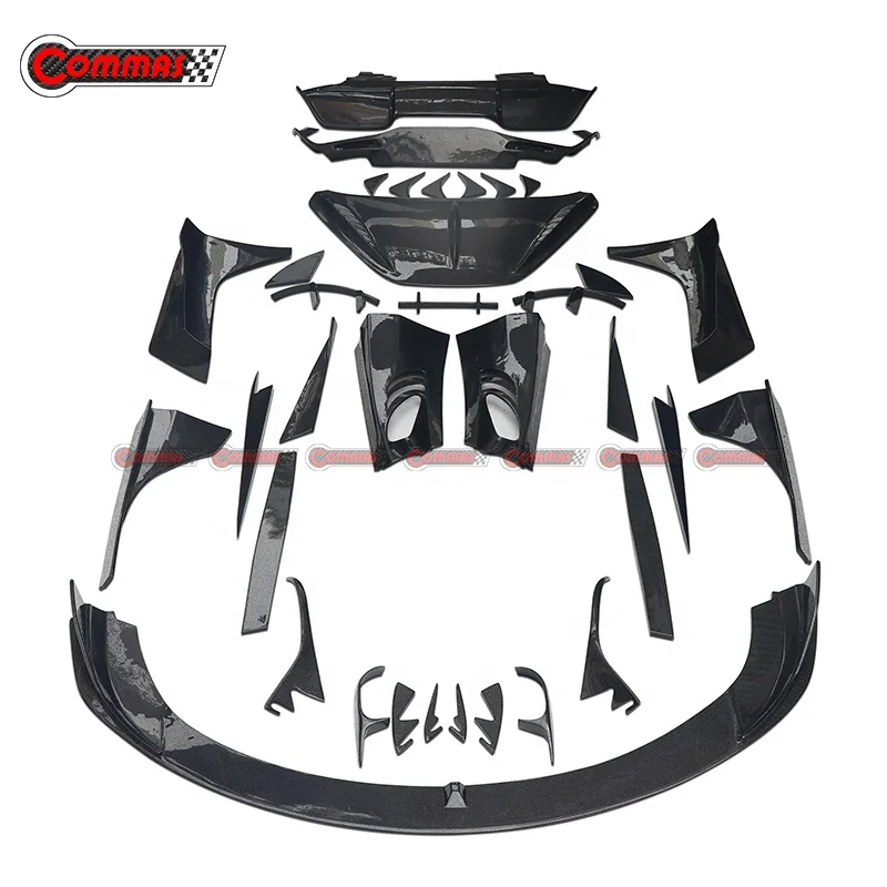 Аксессуары для кузова автомобиля передний разделитель губ из углеродного