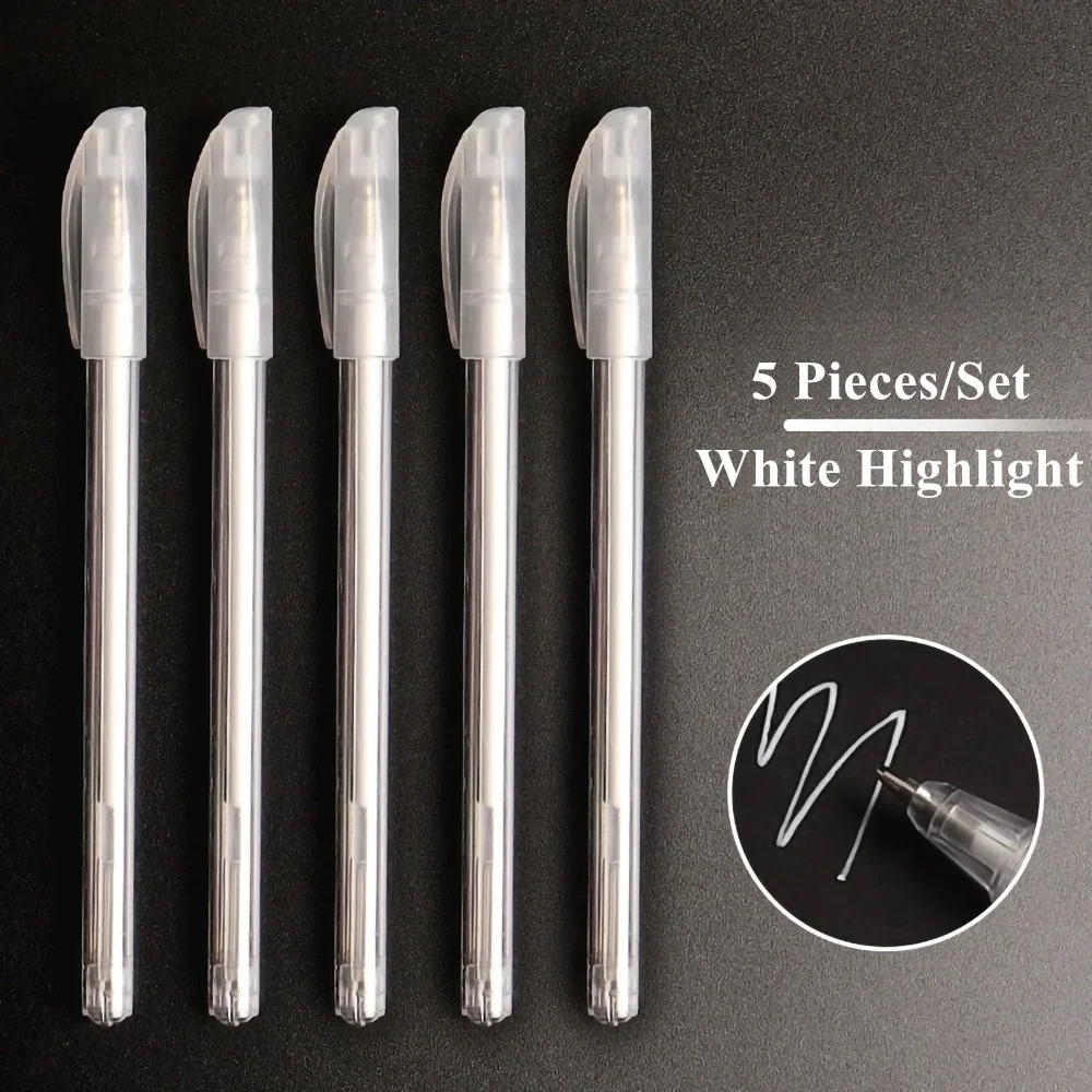 

Гелевые маркеры белые 0,8 мм для рисования 5/10 шт.