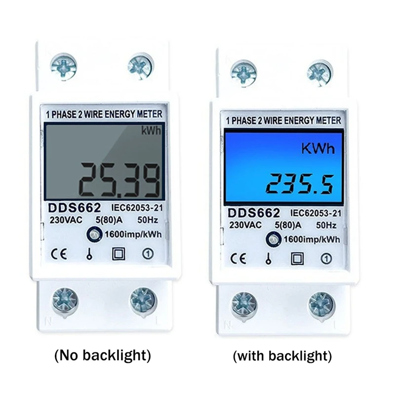 Цифровой однофазный измеритель переменного тока 220 В кВтч
