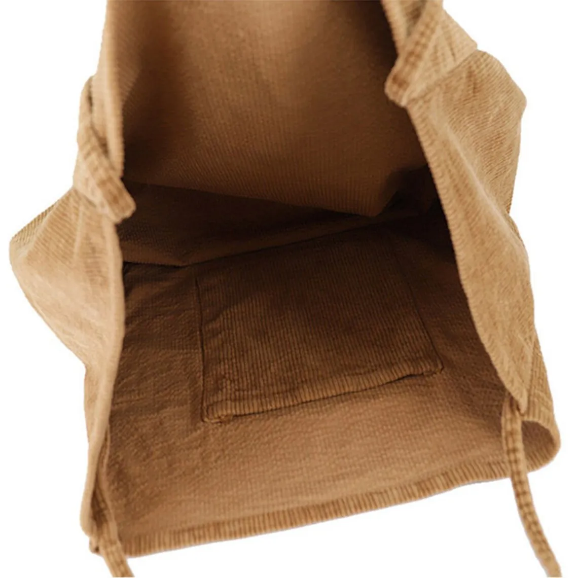 Large Capacity Corduroy Tote Women Casual Shoulder Bag