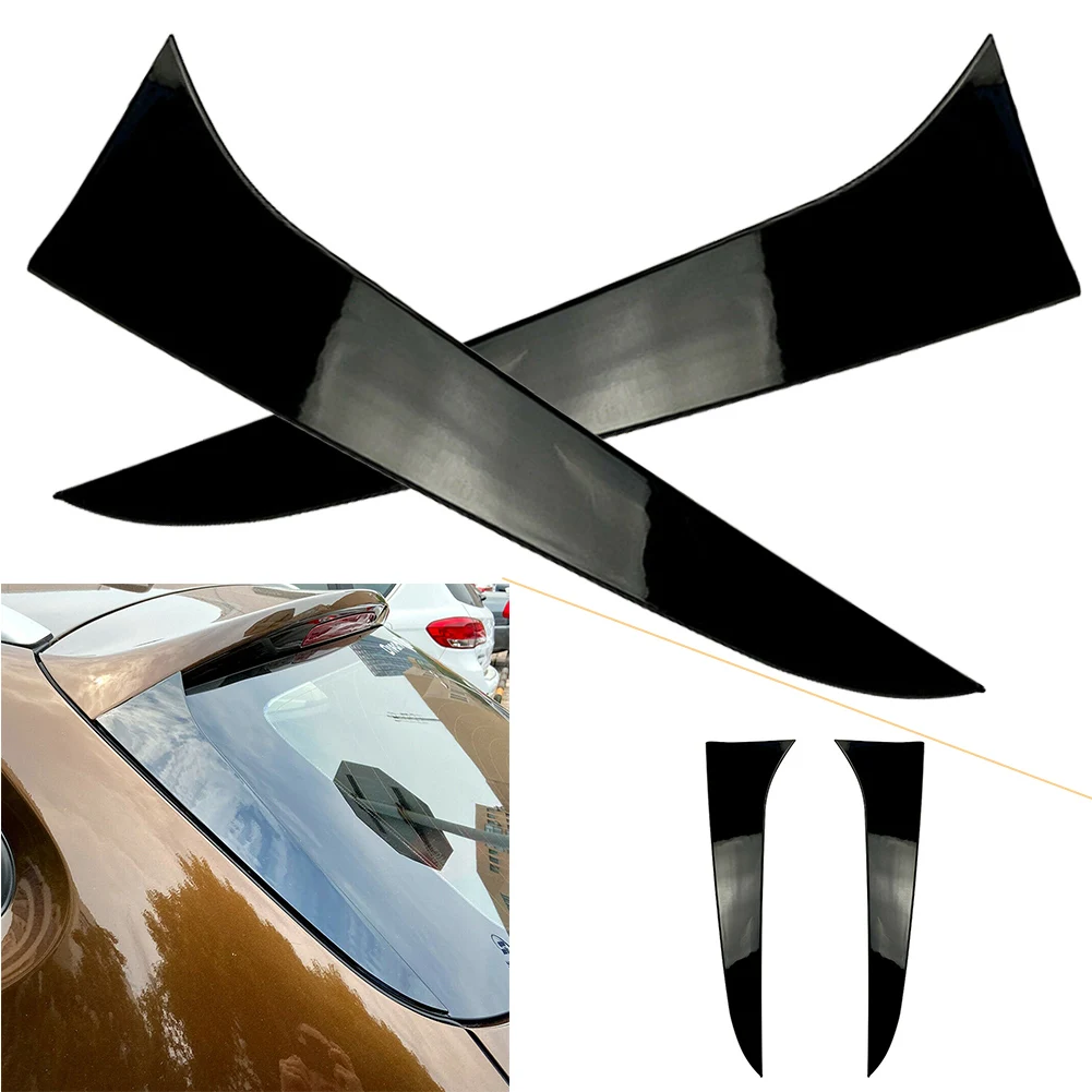 

Glossy Black ABS Rear Window Side Spoiler Canard Splitter Trim For BMW X1 E84 2009 2010 2011 2012 2013 2014 2015