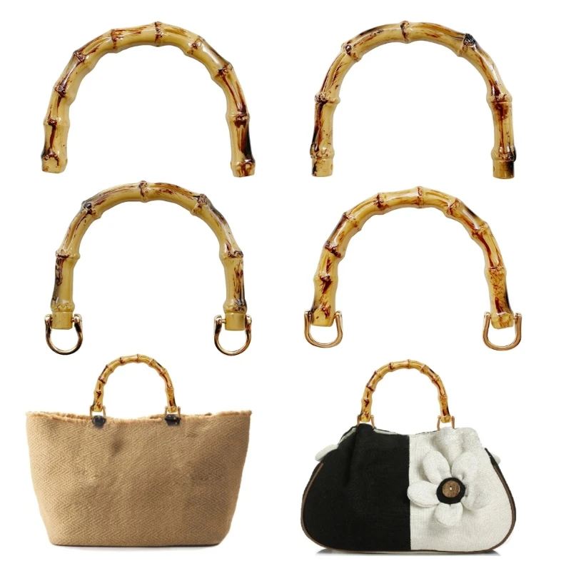 

Аксессуары для женских сумок, набор U-образных сумок с имитацией бамбука/набор металлических застежек для женских сумок «сделай сам»