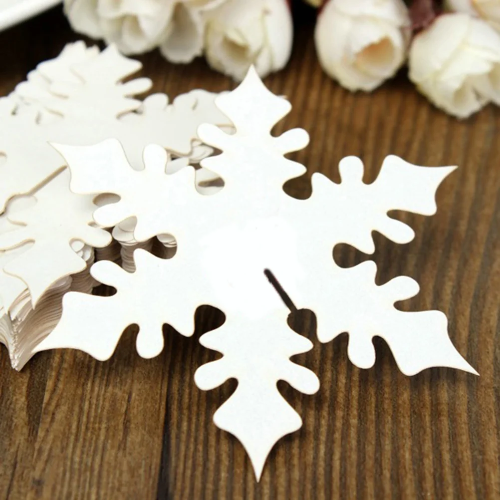 

Placecards Glass Paper Snowflake Wedding Tablenumber Name Party Charms Favor Decoration Blank Event
