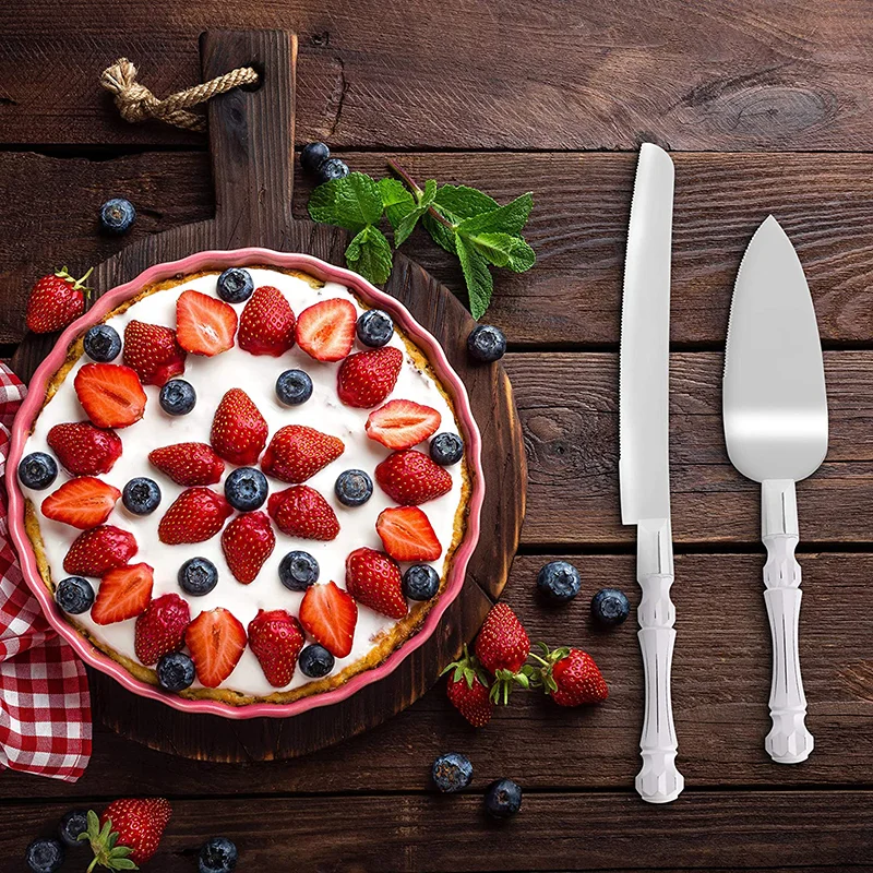 2 шт./набор лопатка с хрустальной ручкой для торта и пиццы нож выпечки инструмент