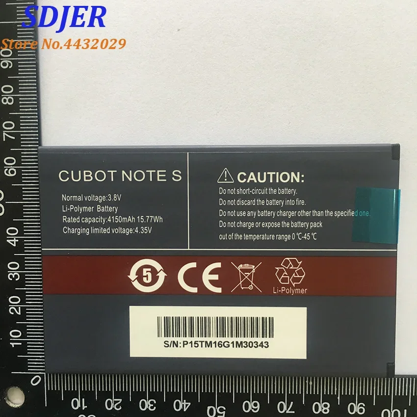 100% новый CUBOT Note S аккумулятор 4150 мАч запасной резервный для сотового телефона