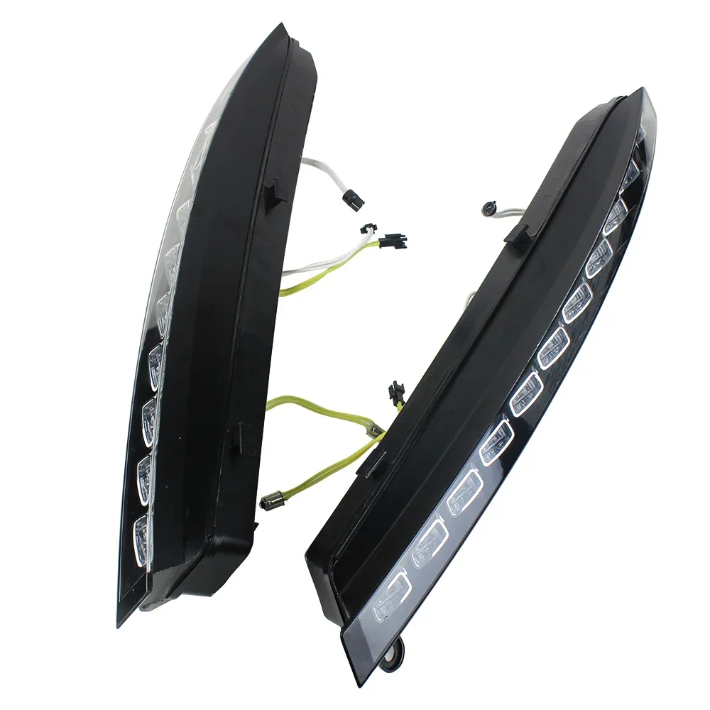 Aukma совместимый с Audi Q7 2006 ~ 2009 светодиодные дневные ходовые огни DRL указатели