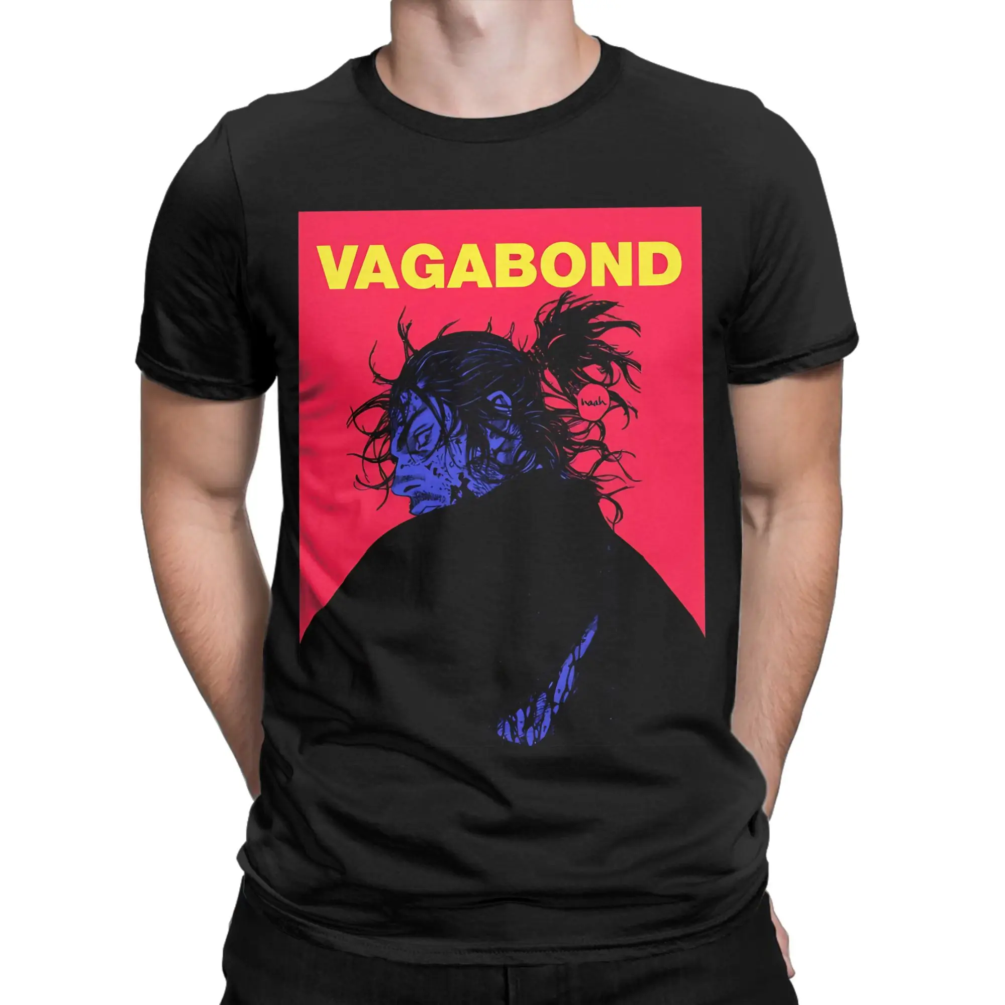 Фото Эстетичная классическая футболка Vagabond Ronin из 100% хлопка, футболки для мужчин №1