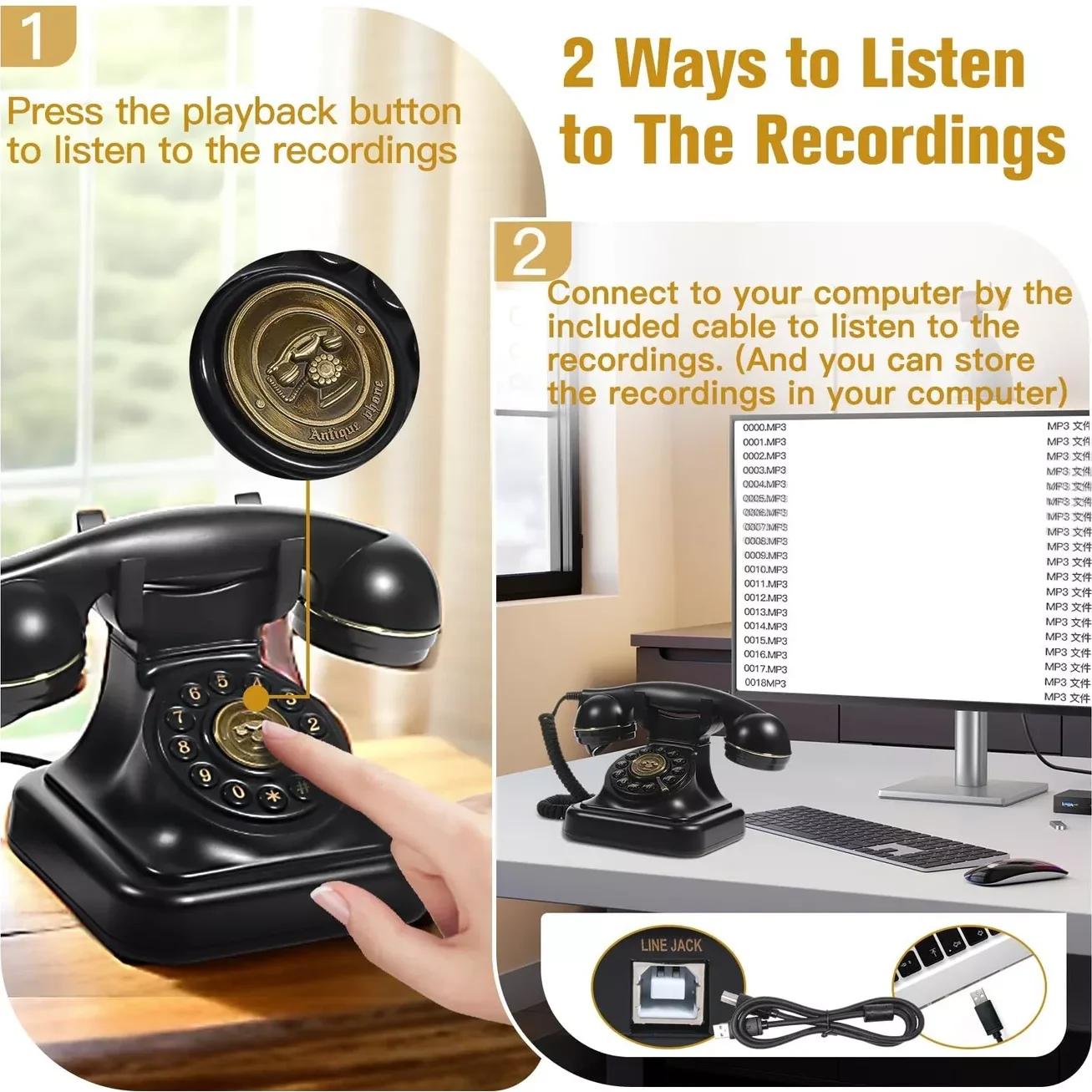 Аудио телефон книга для гостей свадебный гость банкет вечеринка благословение