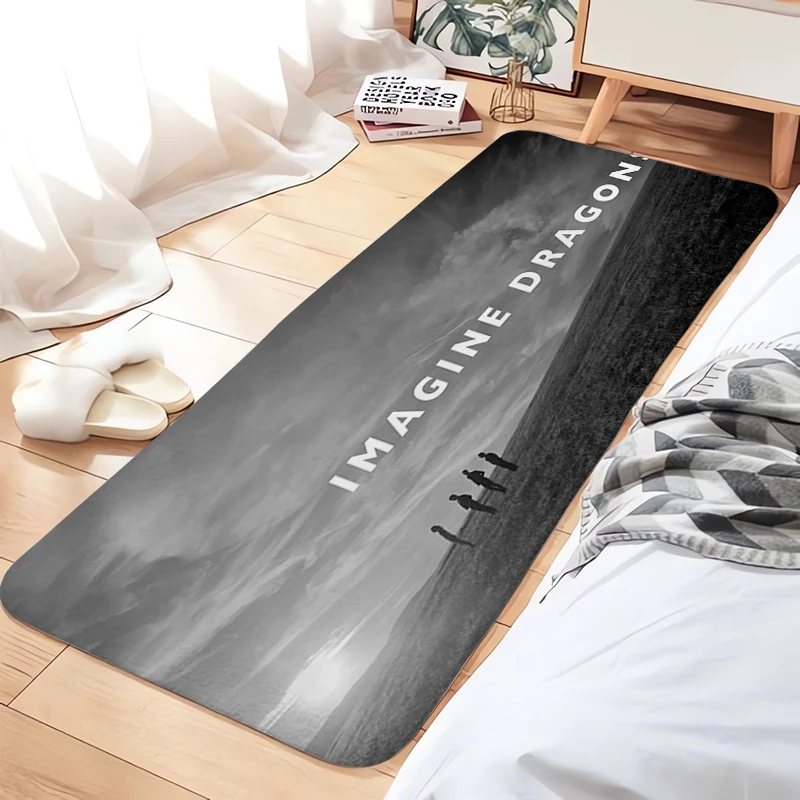 

Imagine Dragons Kitchen Carpet for Bedroom Floor Bath Mat Entrance Doormat Balcony Prayer Rug Home Decoration Room Mats Rugs