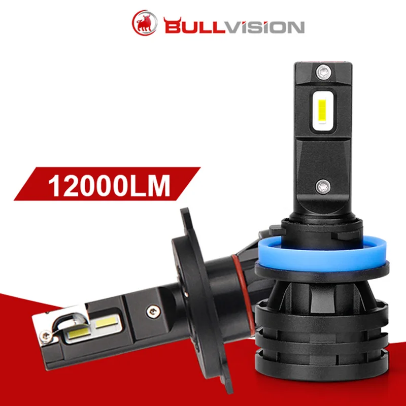 

Bullvision 6000K белый светодиодный турбосветильник H7 H11 H8 H9 9005 HB3 9006 HB4 светильник s H4 автомобильные передние лампы автомобильная лампа 12 В