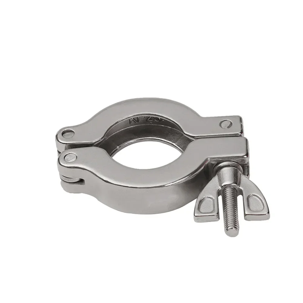 KF10 KF16 KF25 KF40 KF50 Вакуумный зажим Санитарный фитинг SUS 304 Пивоварение из нержавеющей стали с кронштейном или без + уплотнительное кольцо FKM