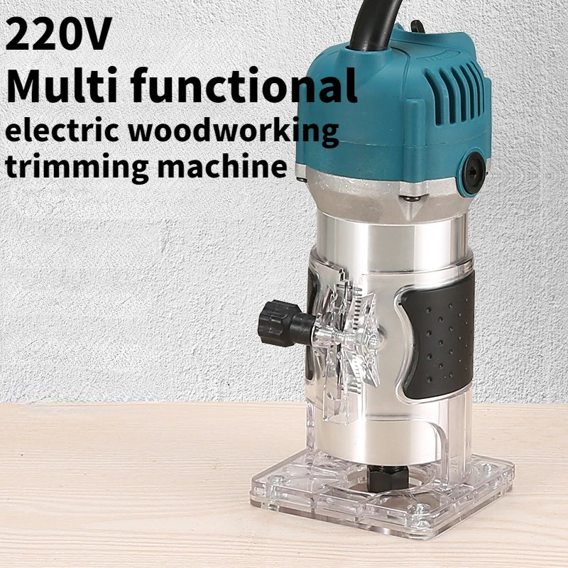 Multifunctional 220V Electric Woodworking Trimming Machine 110V Slotting Engraving Machine Opening Electric Tools Diy Props