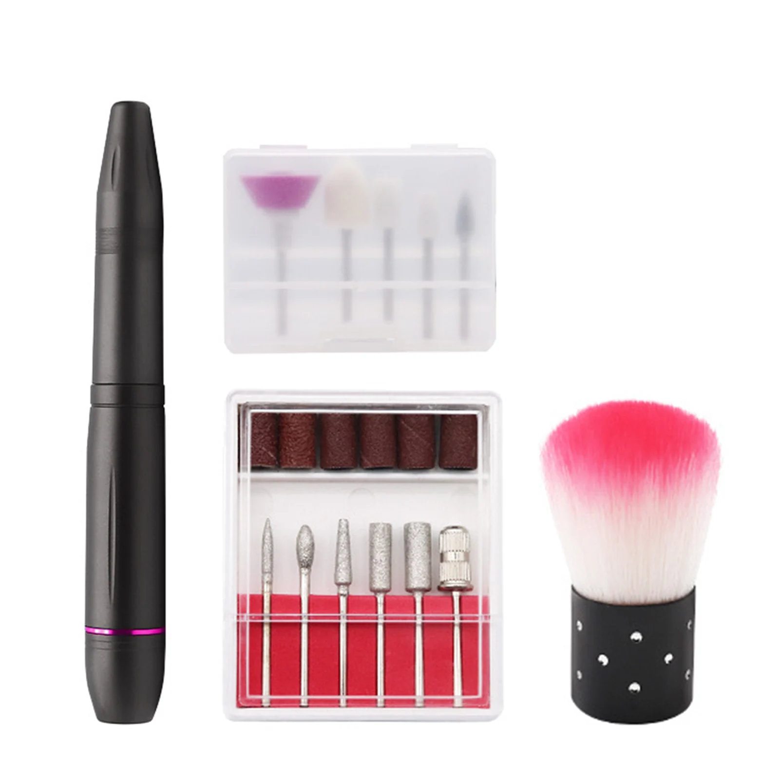 

Aluminum Alloy Cordless Polishing Portable For Acrylic Gel Sanding Bands Electric Nail Drill Kit With Bits 3 Gears Low Noise