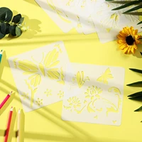 reusable diy craft embossing flower paintingtemplate layering stencils scrapbooking butterfly