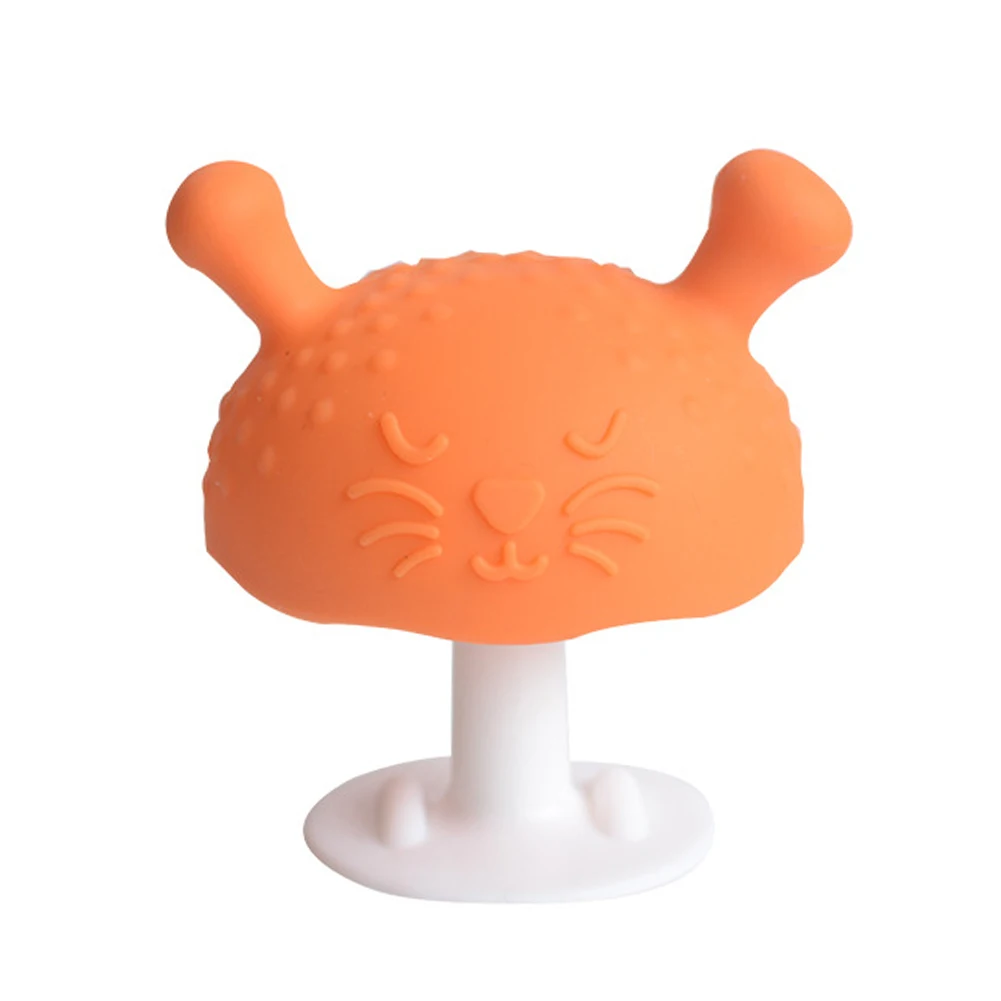 

Baby Teeth Toys Boys And Girls Molar Toys Silicone Baby Teeth Toys Mushrooms Soothing Teeth Training Teeth Baby Gum