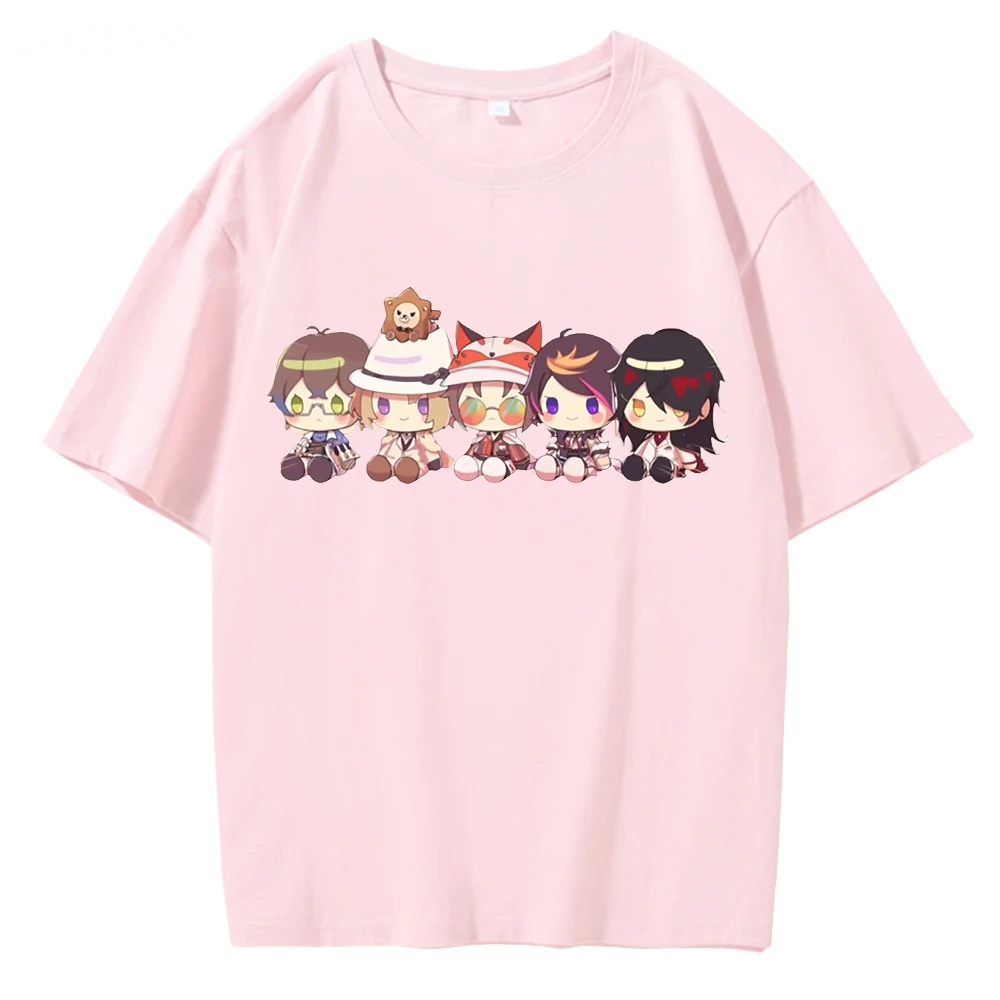

Luxiem Vox Akuma T Shirt Nijisanji Kawaii Print Fans Cartoon O-neck Tops 100% Cotton 2022 Summer Short Sleeve Anime Graphic Tees