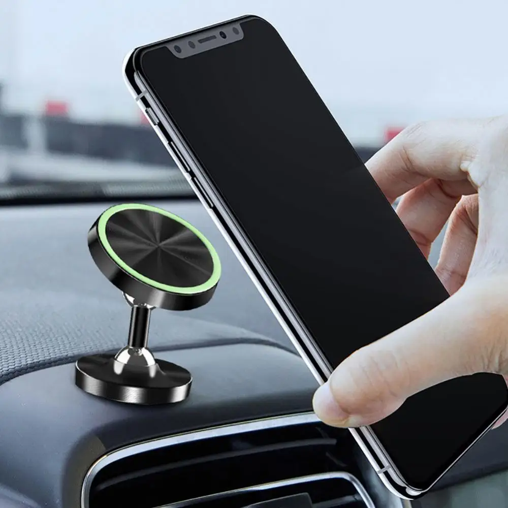 

360 Degrees Rotation Luminous Magnetic Car Vehicle Dashboard Phone Holder Stand