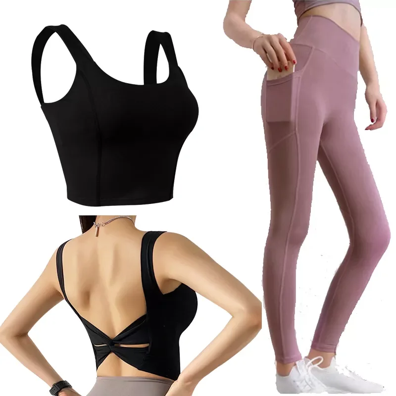 

Seamless Yoga Gym Clothing Two Piece Sets Womens Outifits Leggings Workout Sportswear High Waist Fitness Equipment Bra Pant Suit