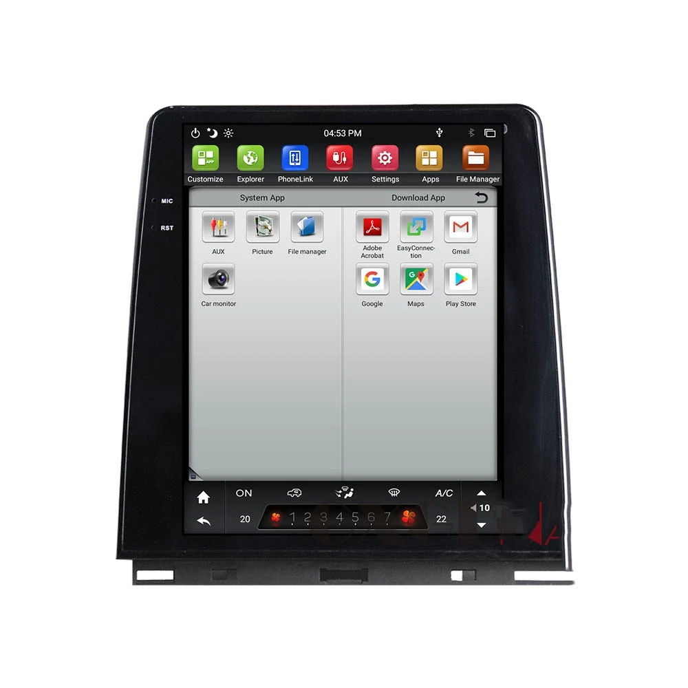 

GXGLNAV Tesla Android PX6 4+64GB voice control Built-in Carplay Car Radio For RENAULT CLIO 5 2019-2021 GPS Navigation 4G Wifi