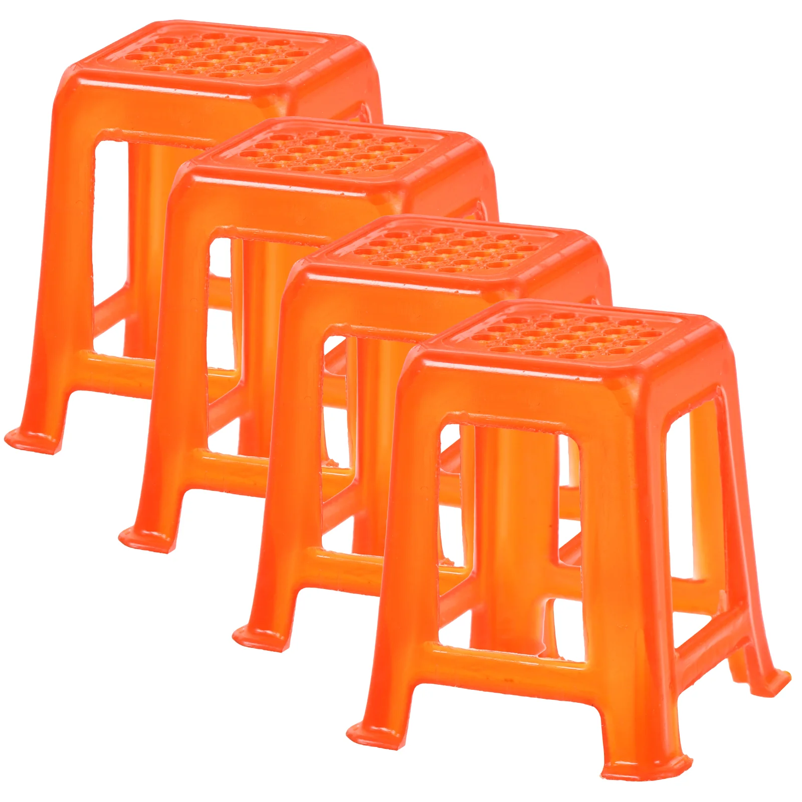 

4 Pcs Chair Miniature Stool House Dollhouse Miniatures Crafts Tiny Furniture Accessories Model Garden