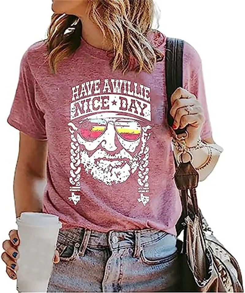 

Женская футболка с рисунком для загородного концерта Нашвилл, Повседневная футболка для концерта, Подарочная рубашка для загородной музыки