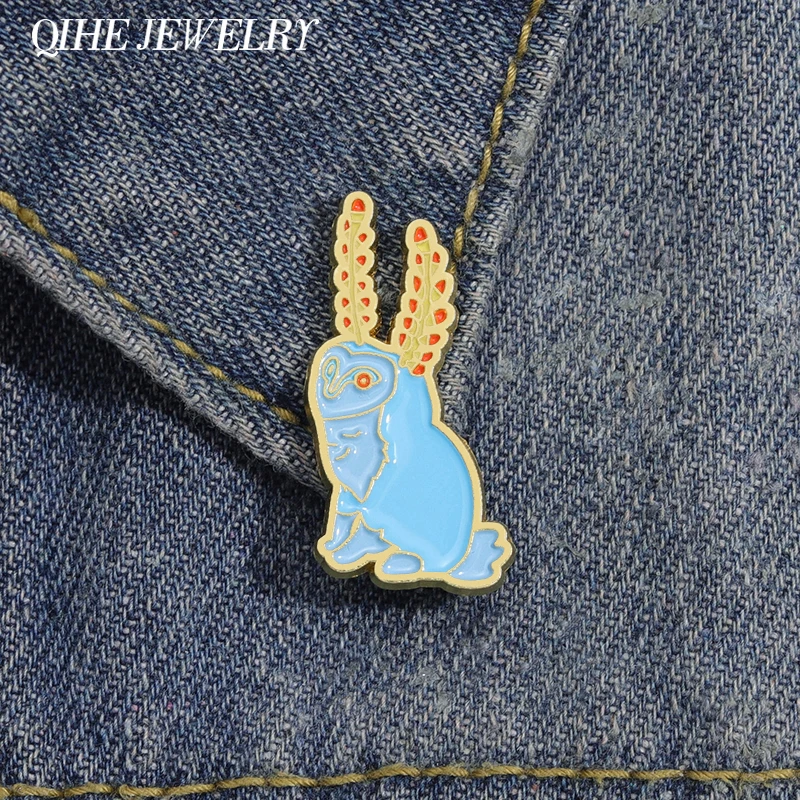 Эмалированная брошь с изображением персонажа Зельды в виде животного мультяшный