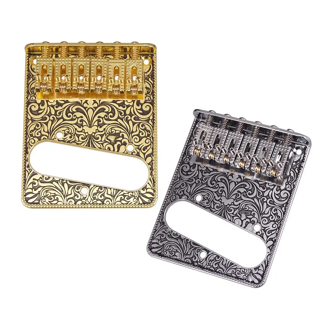 

Zinc Alloy Roller Saddle Bridge With Wrench Screws for Guitar Parts