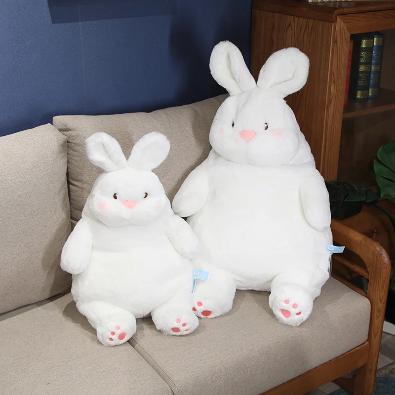 

New Soft Stuffed Lazy Rabbit Plushie Kawaii Bunny Cushion Animals Toys for Kids Birthday Gift for Girl 40/60/80cm