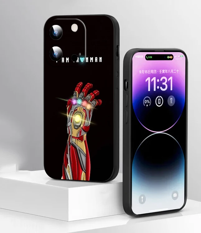Мягкий чехол Z33 Marvel Железный человек для Xiaomi Poco X3 NFC GT C40 X4 M4 M5 M6 4G 5G ProCaver