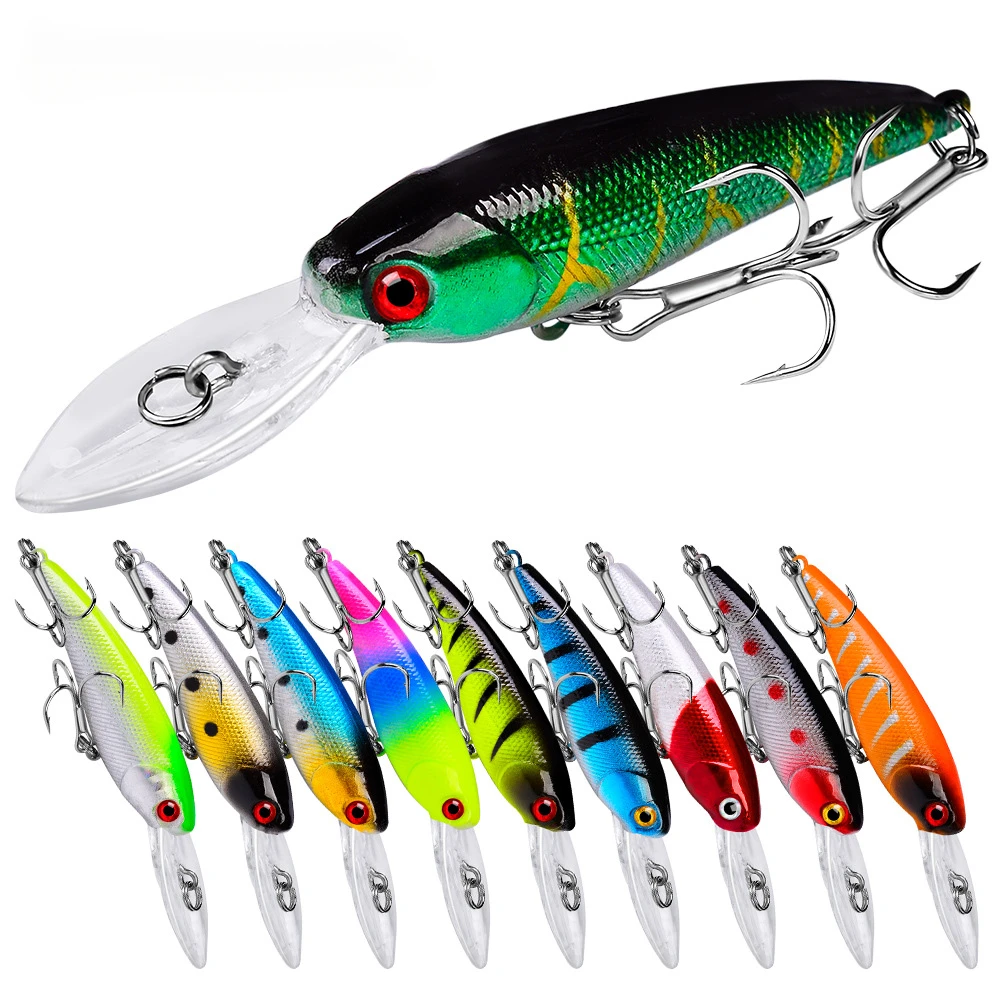 

10 color Luya bait 8.3g bait 9cm fishing tackle shop Mino e-commerce 6# silver hook fishing lures fishing lure set fishing