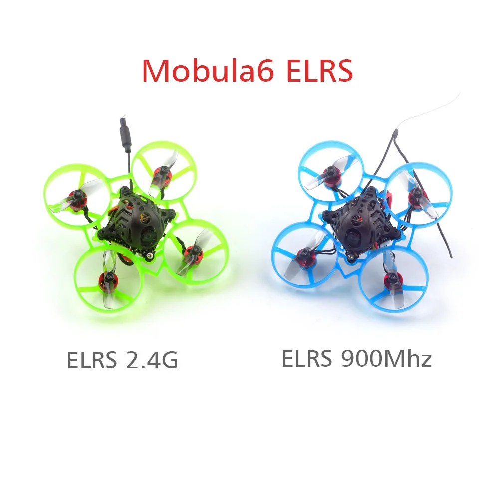 Дешево HappyModel Mobula6 ELRS F4 2G4 2,4G CrazyF4 ELRS 915 МГц 868 МГц Runcam Nano3 200 мВт 0702 KV26000 1S 65 мм FPV TinyWhoop Дрон