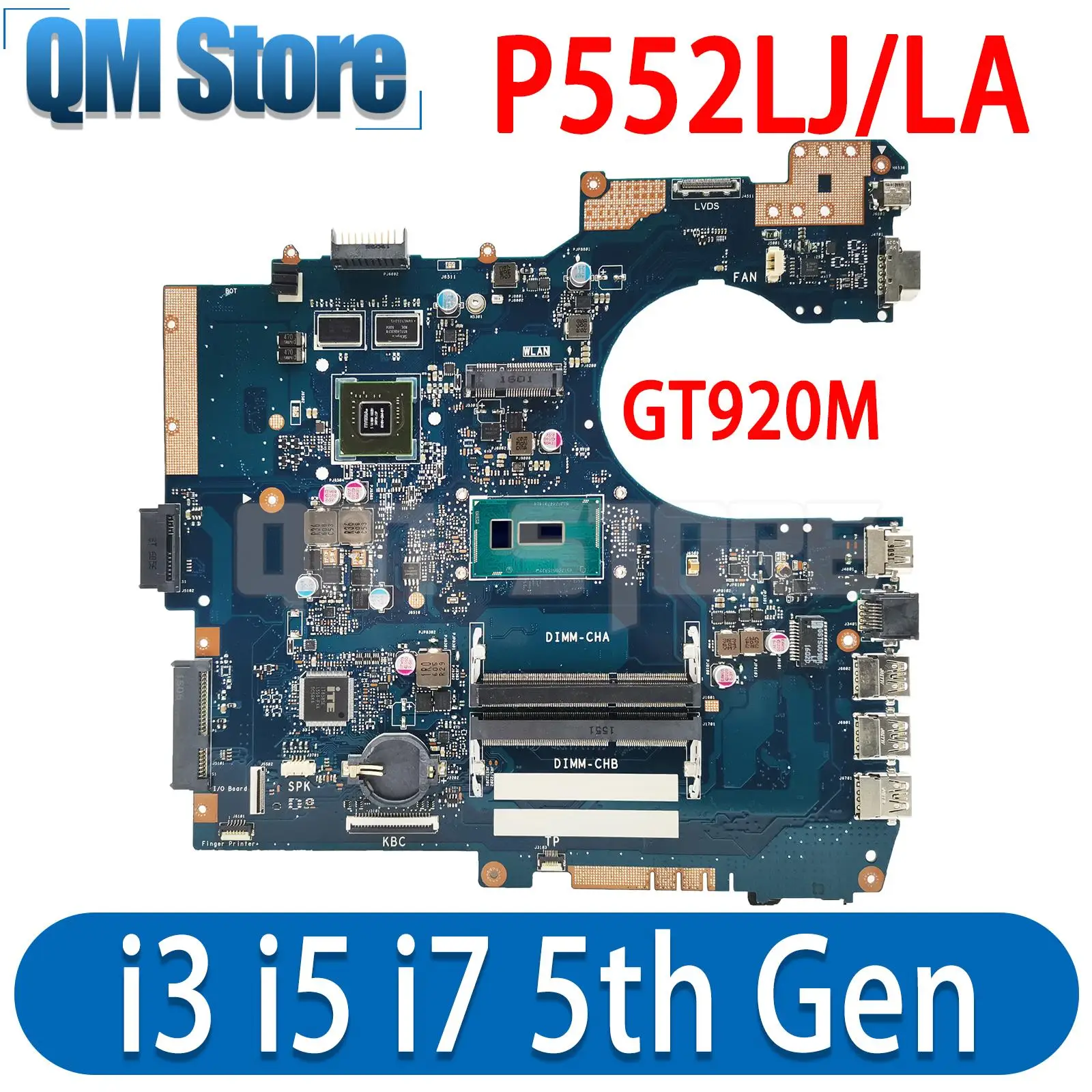 

P552LJ P552LA Материнская плата ASUS PE552LJ PE552LA PX552LA PRO552LA P2520LJ P2520LA материнская плата для ноутбука i3 i5 i7 5-го поколения GT920M GPU