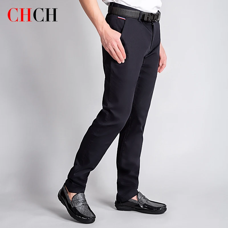 CHCH Men Pants Trousers Straight Loose Autumn Casual Pants Men Clothing Higt Waist Formal Suit Pants