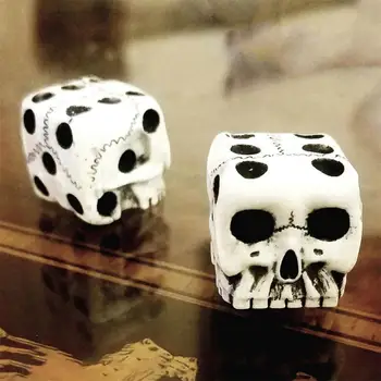 Halloween Skeleton Dice Novelty Horror Skull Bone Dice Six Sided Skeleton Club Bar Party Game Toys Halloween Kids Adults Toys 1