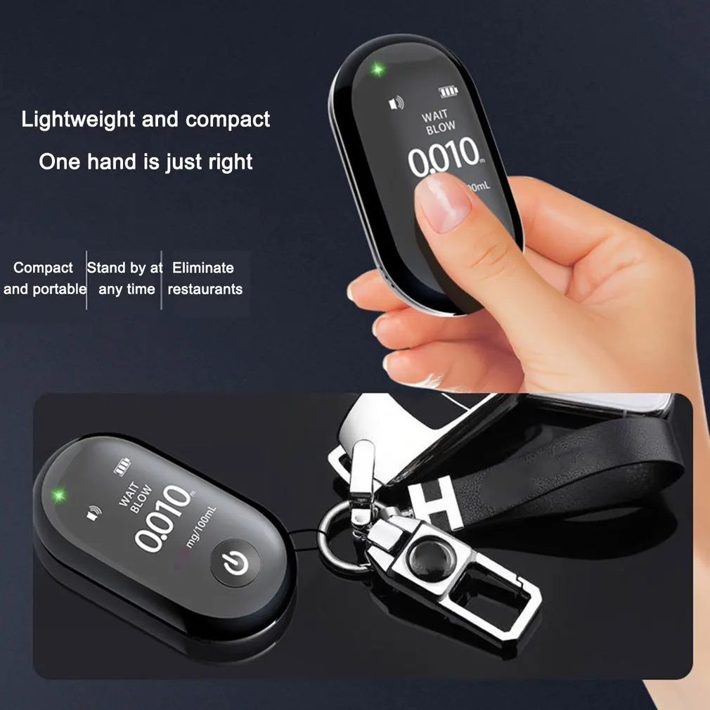 

Алкотестер портативный с ЖК-дисплеем и USB-зарядкой