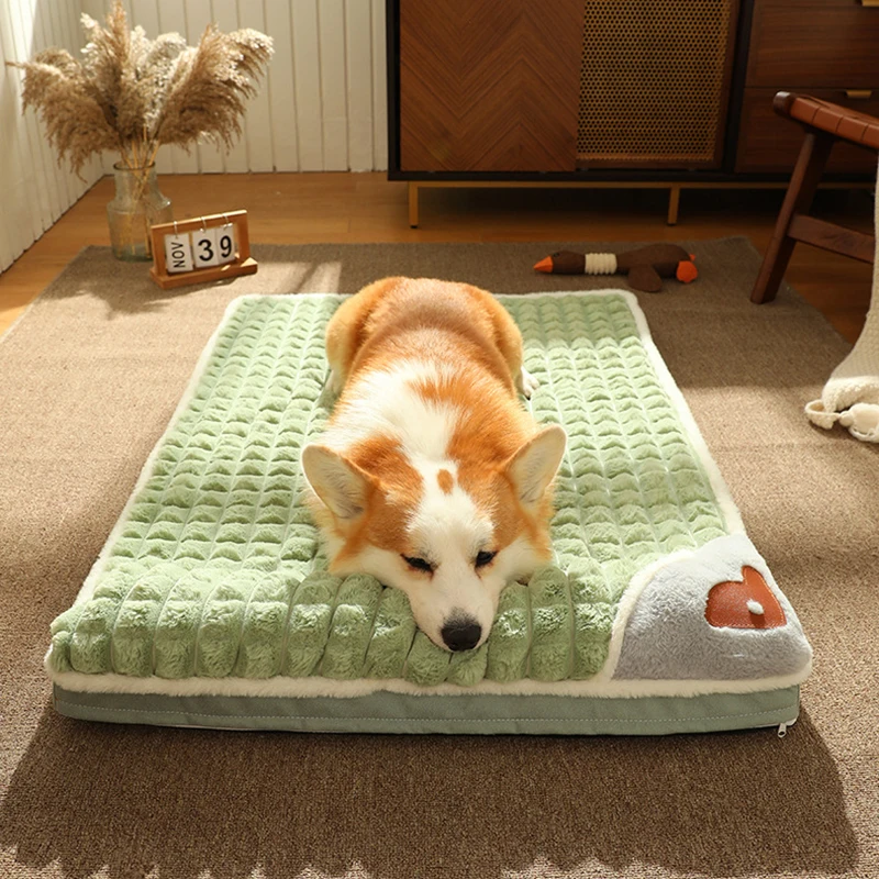 

Pet Dog Sleeping Bed Warm Winter Soft Fleece Mat Pet Blanket Puppy Cushion Mat Pillow Mattress for Small Medium Dogs XXXL