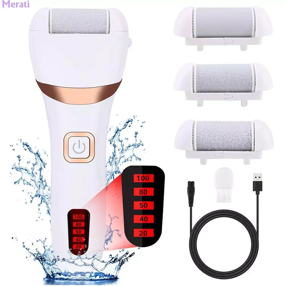 

NEW2023 Vacuum Callus Remover Rechargeable Callous Removers 3 Grinding Heads With Display LED Waterproof Foot Scrubber File