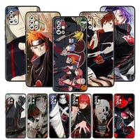 anime naruto akatsuki for samsung galaxy a52s a72 a71 a52 a51 a12 a32 a21s 4g 5g fundas soft black phone case capa coque cover