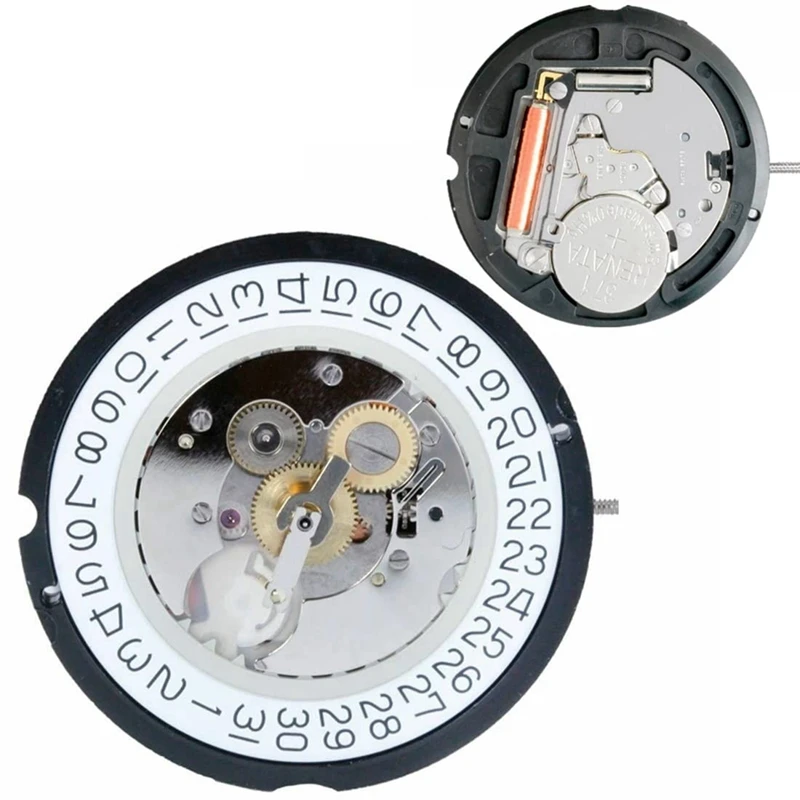 1 шт. 515H 24 часа 4 стрелки/булавки кварцевые часы механизм батарея 371 аксессуары для
