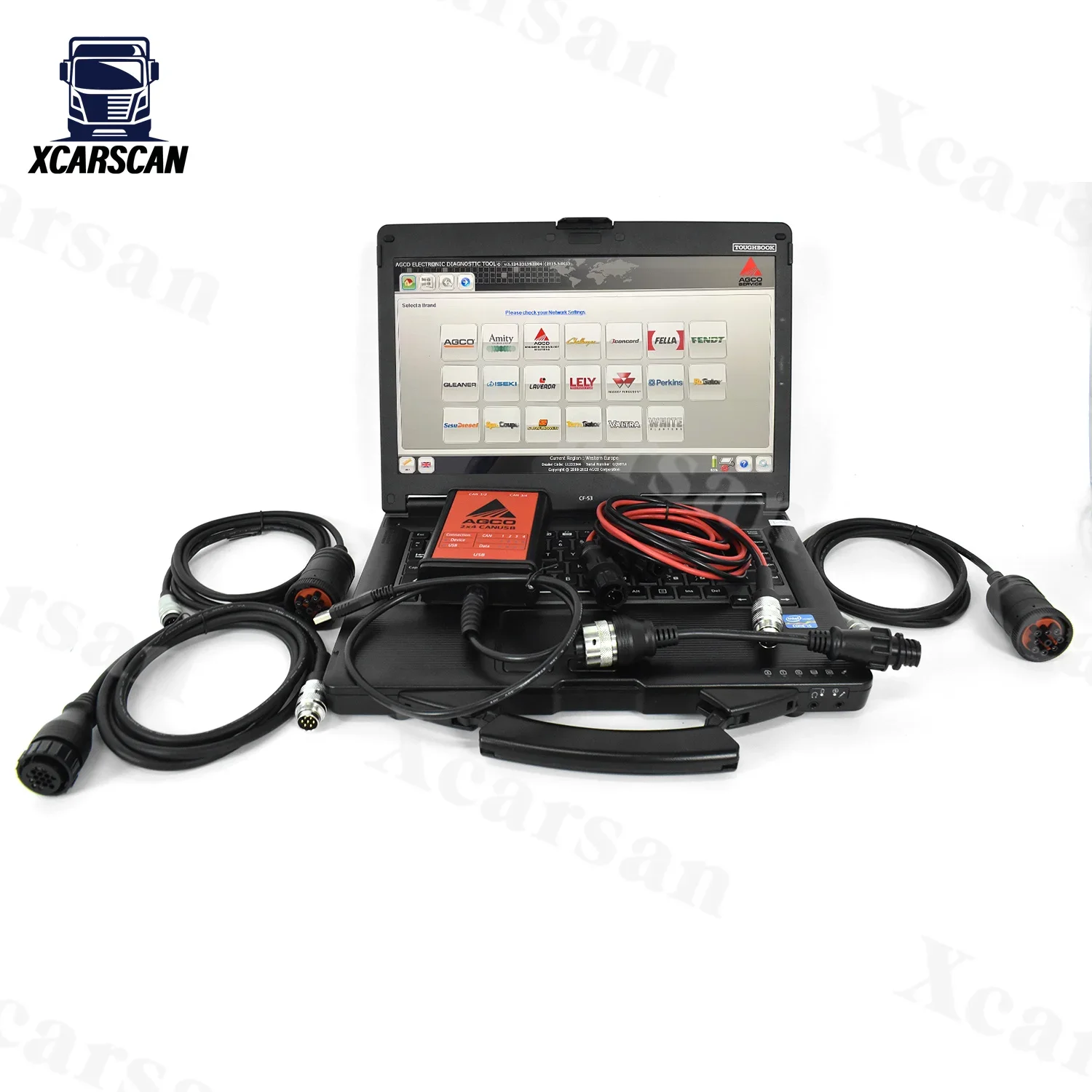 CF53 ноутбук электронный трактор для OEM AGCO диагностический инструмент сверхмощный