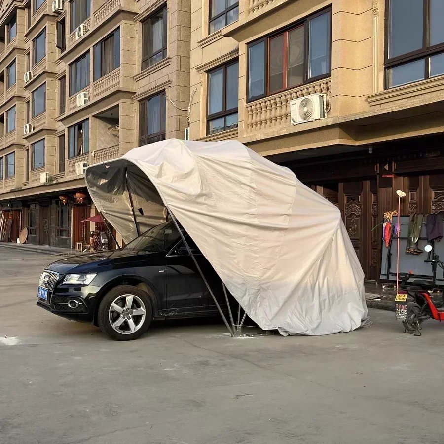 Складная крышка для парковки гаража ручная/автоматическая выдвижная наружная