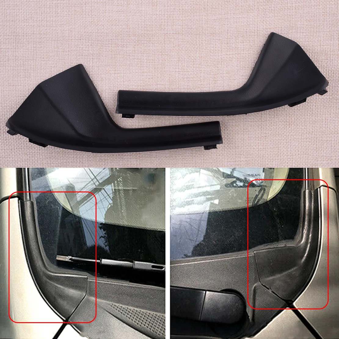 

1 пара, Черная передняя решетка радиатора капота для Nissan Versa Sedan Hatchback 2007-2011 66895-ED50A 66894-ED500
