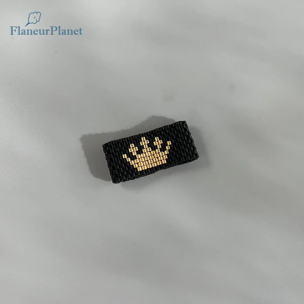 Фланцерет, ручная работа, ткань, цвет черный