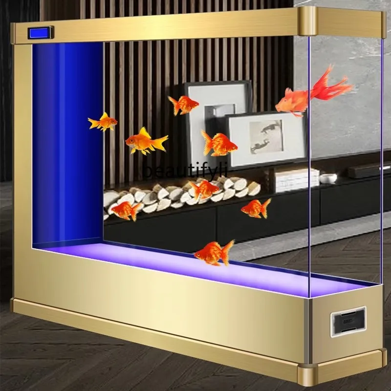 Стеклянный аквариум для гостиной новый экран перегородка стена пол из