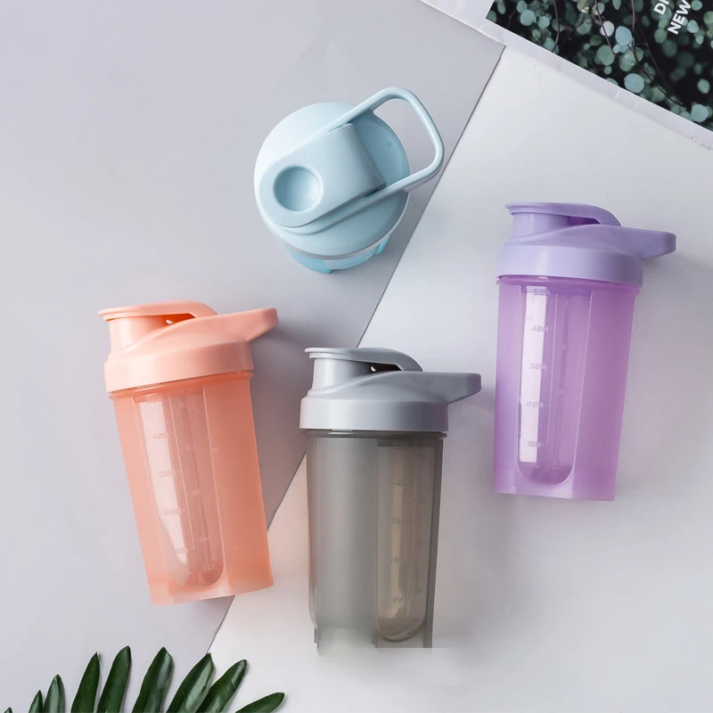 

500ml Large Capacity Plastic Scale Shaker Bottles with Cup Brush