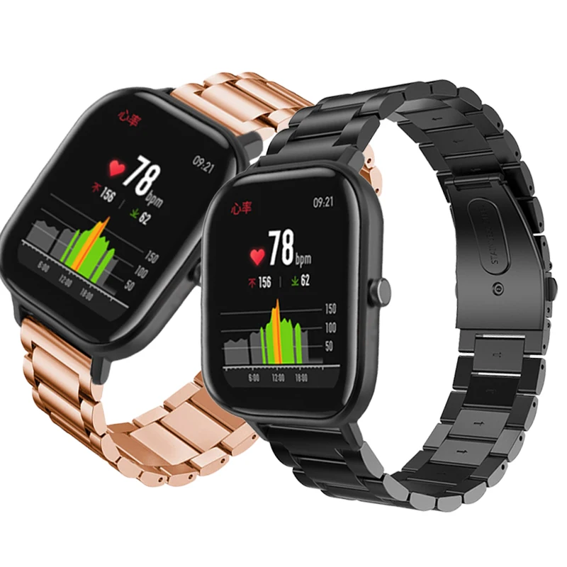 

Металлический ремешок для смарт-часов COLMI P8/P8 Plus, браслет из нержавеющей стали для COLMI P28 Plus, P9, P12, V23 Pro, 20 мм