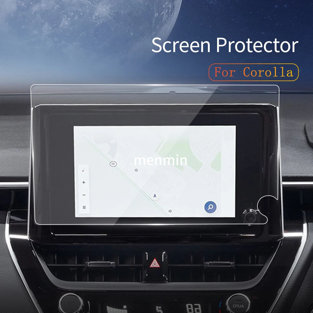 

For TOYOTA Corolla R 2024 Car Stickers Carplay Screen Protector Dash Tempered Glass Protective Film Navigation Vehicle Accrssory