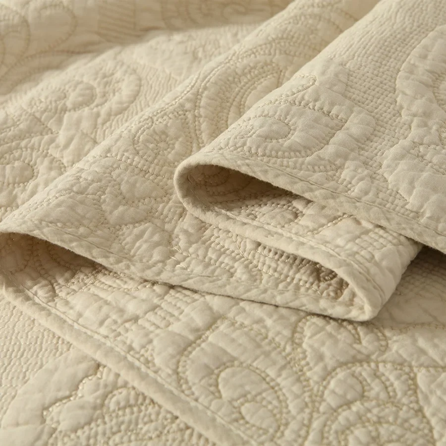 3 шт. хлопковое покрывало для кровати роскошное дамасское двойные покрывала и