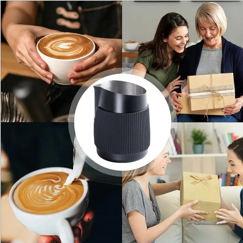 Кувшин для вспенивания молока кофе латте кувшин 420 мл чашка капучино банка